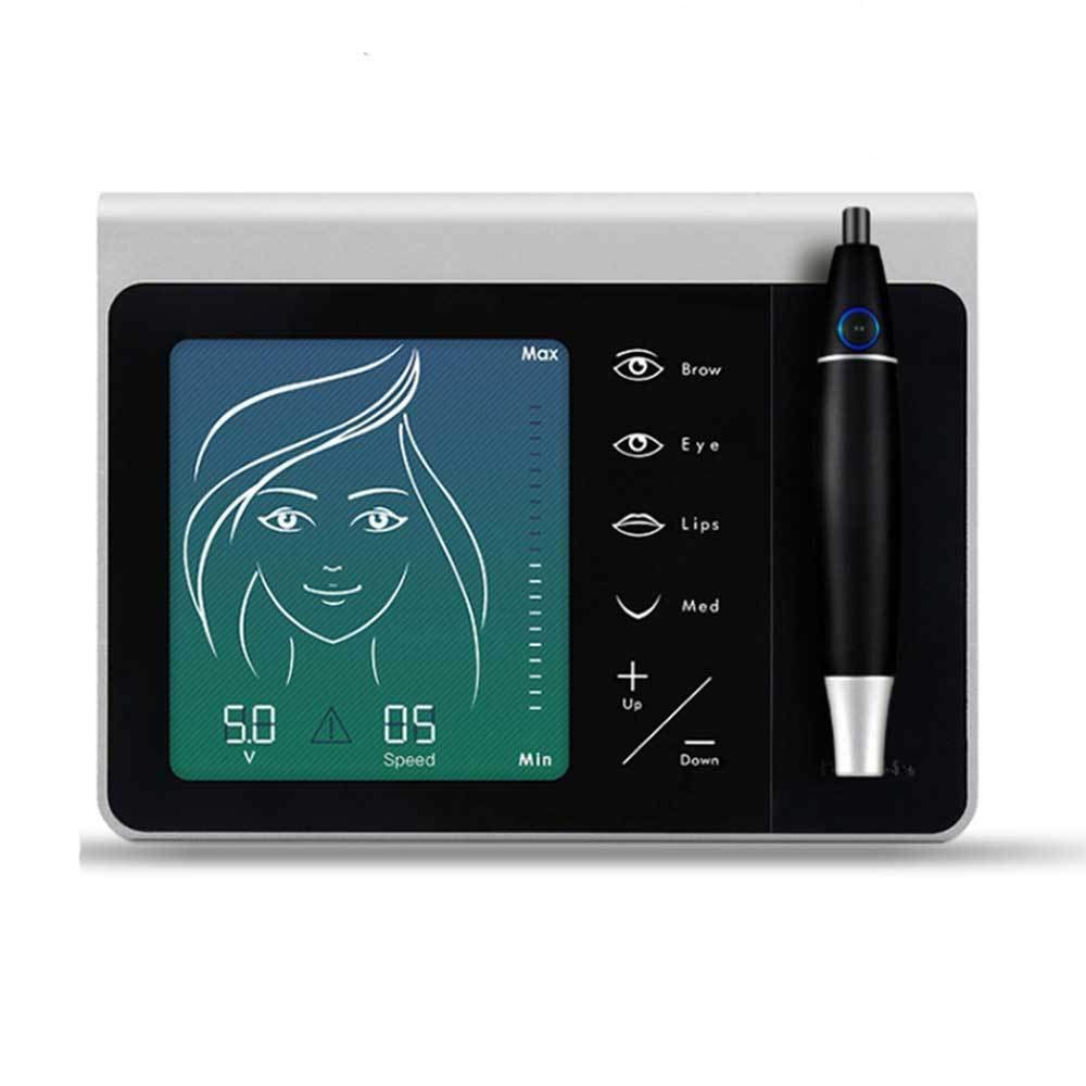 4beauty Multifunctional Tattoo Machine Kit Microblading Permanent Makeup Beauty Device Eyebrow Lip Eye liner Pen for Tattoo Artists Tattoo Panel, with Digital Operation Board-image-3
