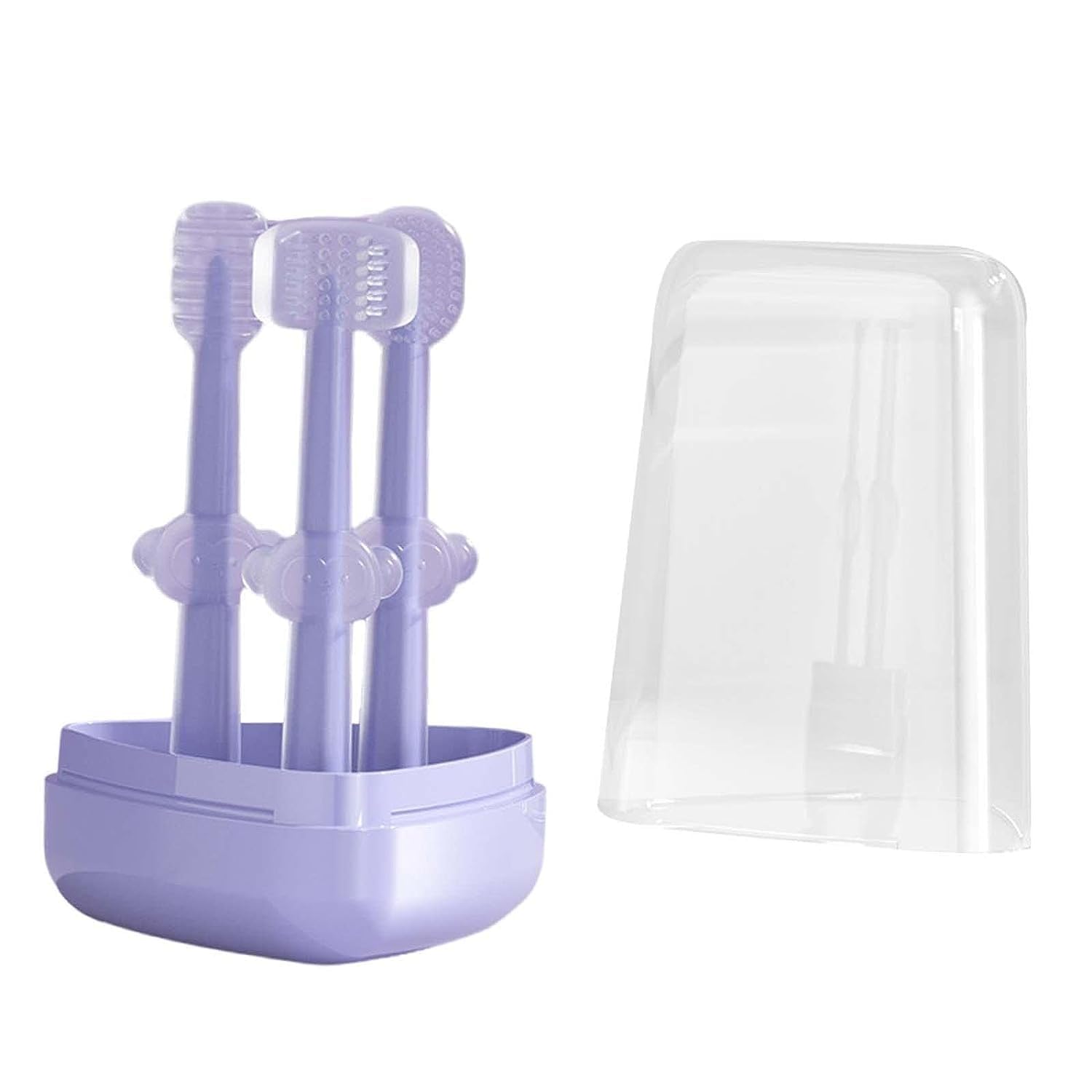 Cuteably Baby Toothbrush Set, 3-in-1 (Purple) (B0D76YCJHJ) Amazon Price History, Amazon Price Tracker
