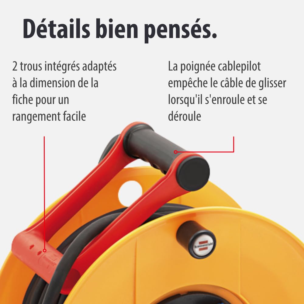 Brennenstuhl Enrouleur électrique Standard BT-RB PRO, 40m H07RN-F 3G1,5