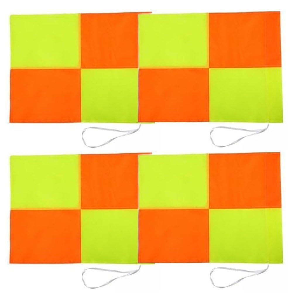 4 Pièces Drapeaux De Coin De Terrain De Football Drapeau De Juge De Touche Drapeaux De Coin De Football Drapeaux D'arbitre Drapeaux De Coin D'entraînement Pour Match De Sport Football Football