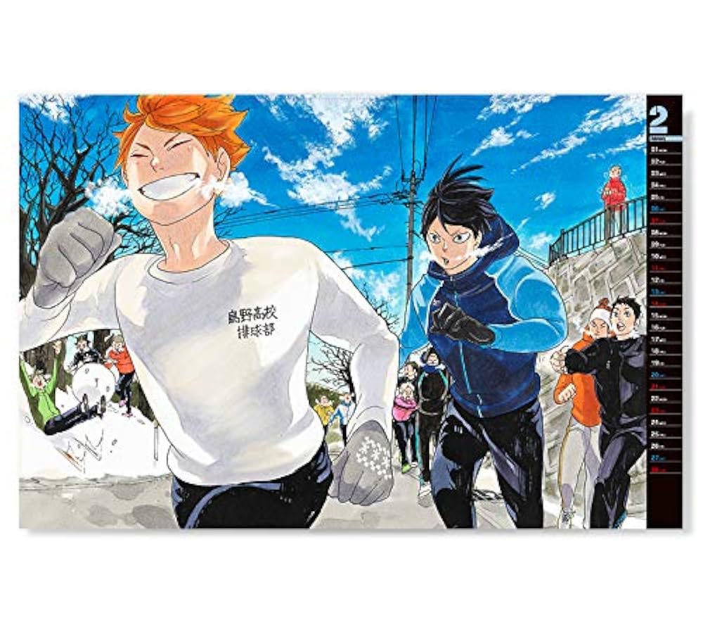 ハイキュー!!コミックカレンダー4種セット ハイキュ－！！』コミックカレンダ－（卓上／特製デザインカ－ド