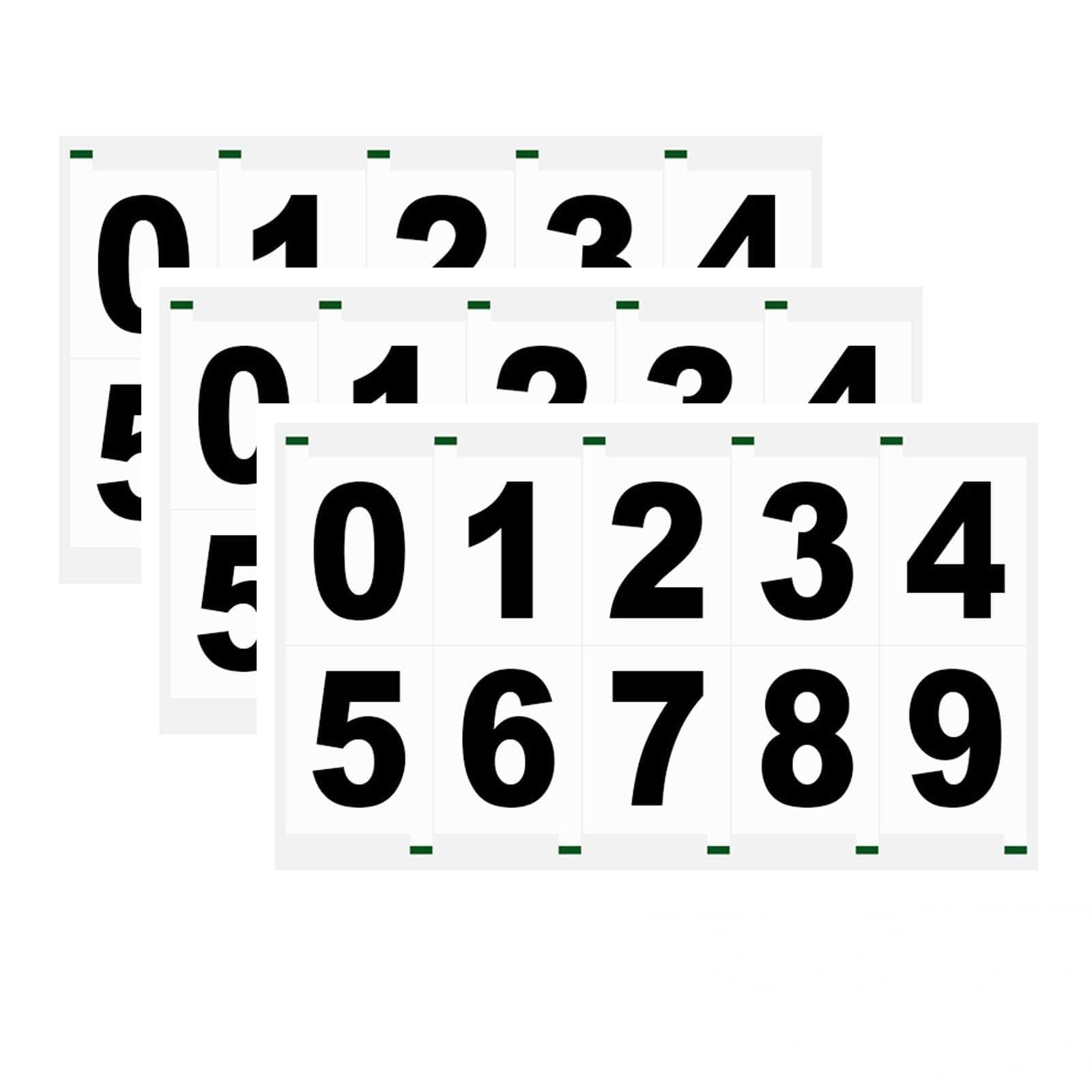 30 Adesivi Numeri Riflettenti - Autoadesivi Impermeabili Per Cassette Postali E Porte - Foto 2