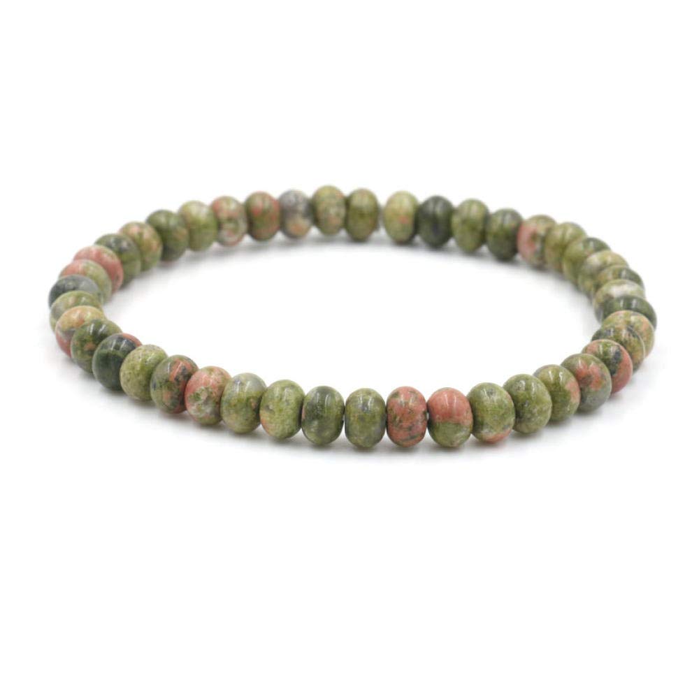 IBOWZ Bracciale in Pietra Naturale Braccialetti Chakra Braccialetti Chakra per Donna, 7 Chakra Bracciale con Perline in Pietra Naturale Bracciale Elastico in Agata Rosa Gioielli con ciondoli alla