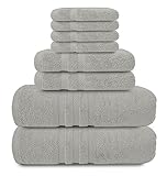 Aramtek Luxury Bath Towels Set – Ultra Soft 8 Piece Towels Gift Pack - 2 Bath Towels 27”x54” -...
