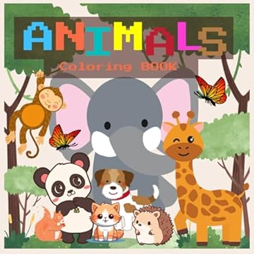 Cute Animals Friends Coloring book: Kids Book, Art Paper For Kids Painting And Drawing