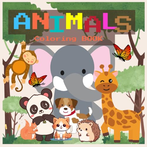 Cute Animals Friends Coloring book: Kids Book, Art Paper For Kids Painting And Drawing