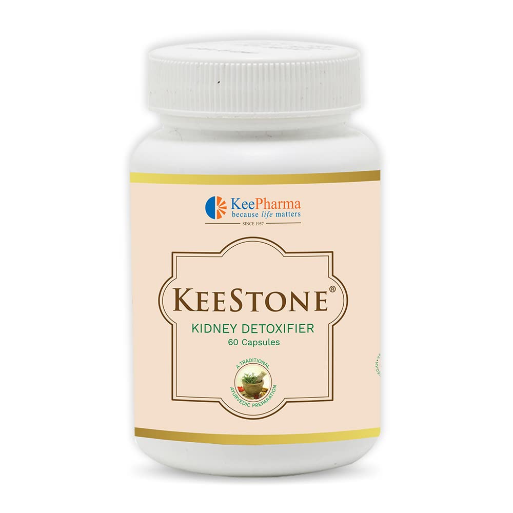 KeeStone | Pack of 60 Veg. Capsules | Herbal Relief for Urinary Stone | Kidney Detox | UTI Relief