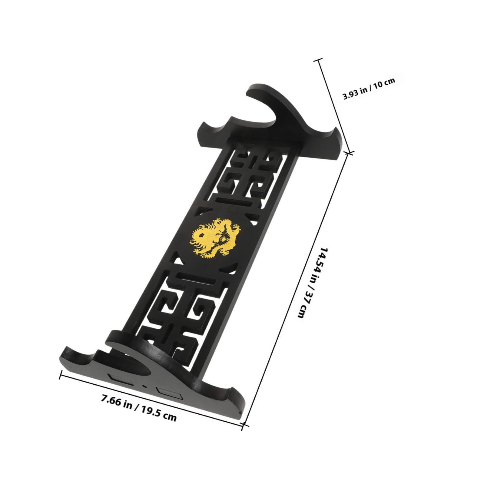 NOLITOY Soporte de Espada de Madera Negro para Pared Vertical