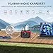 Powkey Tragbare Powerstation 26400mAh/97.68Wh, Powerbank mit Steckdose 120W 230V AC Ausgang 12V 6A DC, Notstromaggregat mit LED und SOS, Solargenerator für Camping Reisen,Solarpanel Nicht Dabei