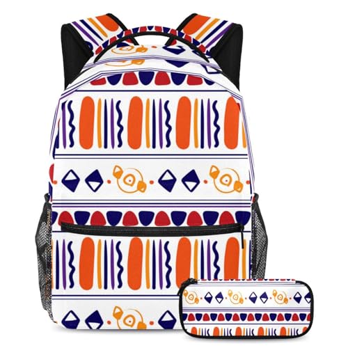 Sac à dos bohème multicolore idéal pour les cours au lycée et les sorties week-end des ados