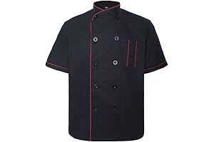 The Culinary Master's Essential: Unisex Short Sleeve Chef Coat Jacket