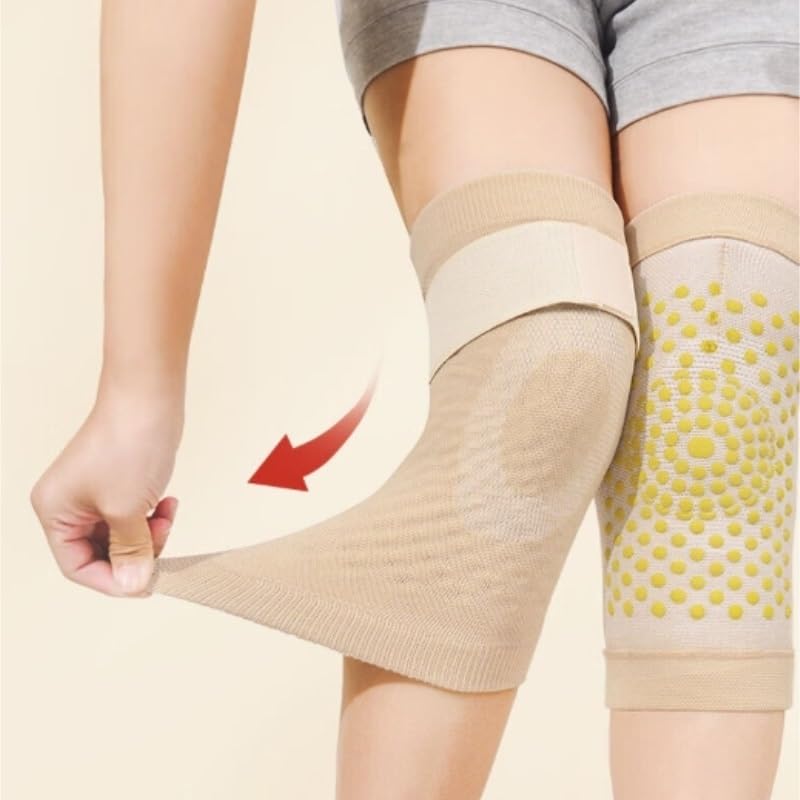 Exercise, protection Wormwood Knee Pads Heated Cold Middle-aged and Elderly Knee Leg Protection Unisex for Fitness, cycling, running, playing football