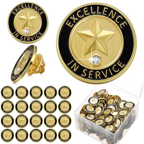Image of Yunlly 100 Pcs Employee of The Month Lapel Pins, Make A Difference