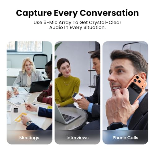 Comu Action Pro, AI Voice Recorder, Automatic AI Docs, 70H+ Battery Life - image 4