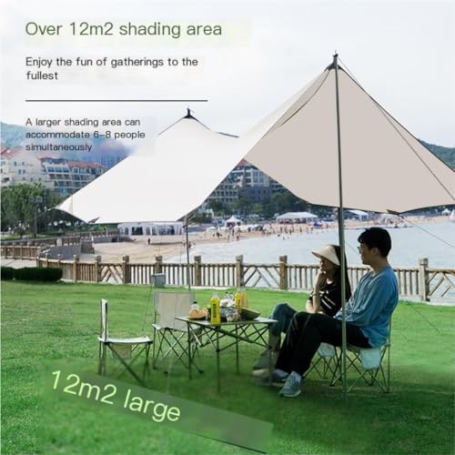 Toldo para Camping Resistente al Agua y UV Verde miniatura 7