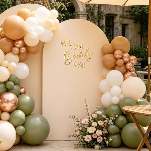 Image of Acrylic We Can Bearly Wait Sign for Backdrop, Gold