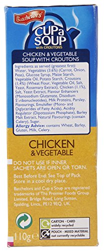 Image of Batchelors Cup a Soup, Chicken and Vegetables with Croutons, 110g
