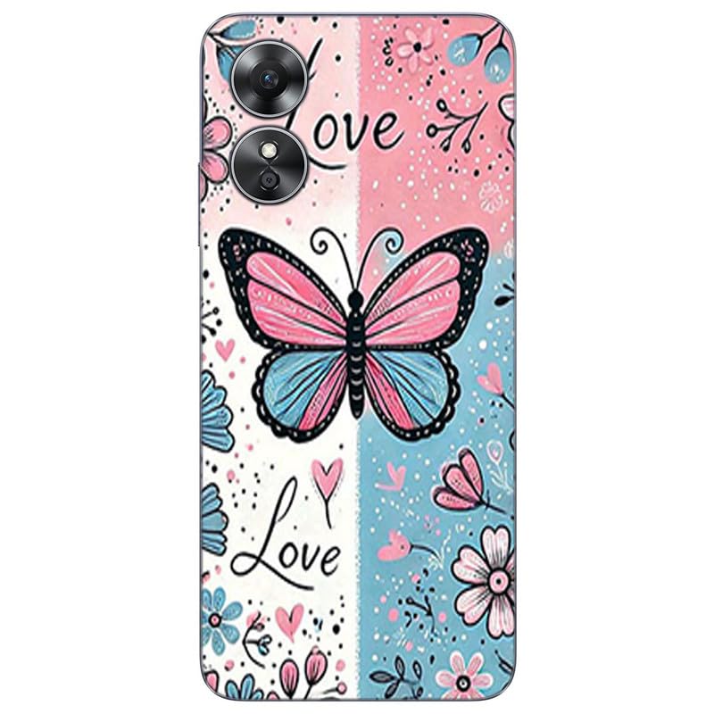 Compatible for Oppo A78 5G Mobile Phone Back Cover Hard Plastic 3D Printed Multi Colour for Girls & Boyss | Mobile Phone Back Cover Case Compatible for Oppo A78 5G