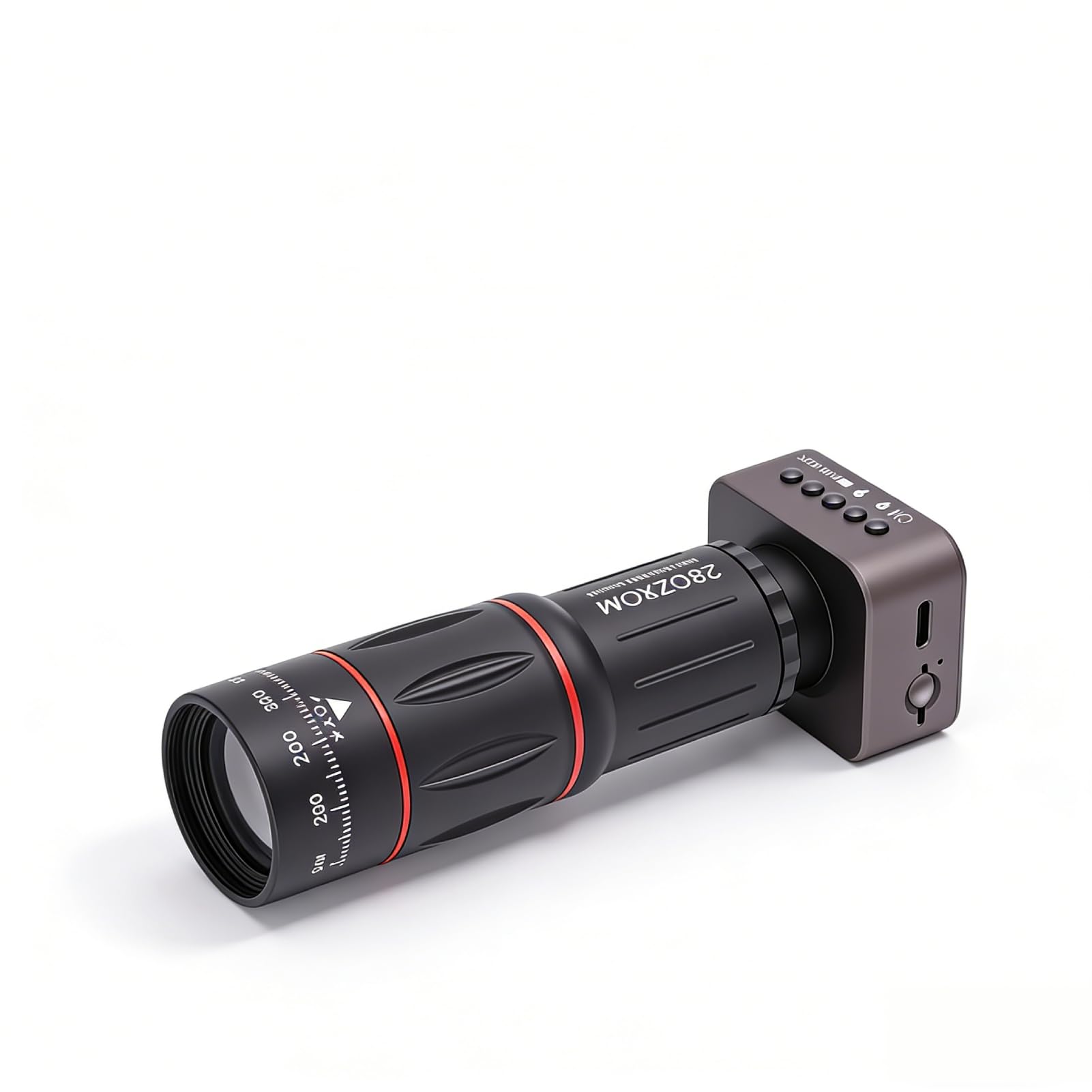 Sxhlseller Fotocamera Monoculare, Teleobiettivo Zoom 18X con Schermo Integrato, Obiettivo HD e Prisma BAK4, Compatta per Viaggi, Birdwatching, Escursionismo