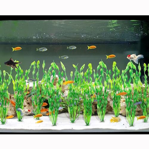 Shinekoo 10pcs Plastic Aquarium Plants Fish Tank Decorations Artificial Seaweed Water grass Underwater Plants For Aquarium Ornament Decorations - Image 4