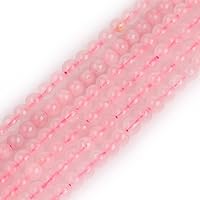 Vista 11 de JOE FOREMAN Cuentas redondas de piedra natural de jade rosa de 0.315 pulgadas para hacer joyas, cuentas de 15 pulgadas, piedras semipreciosas