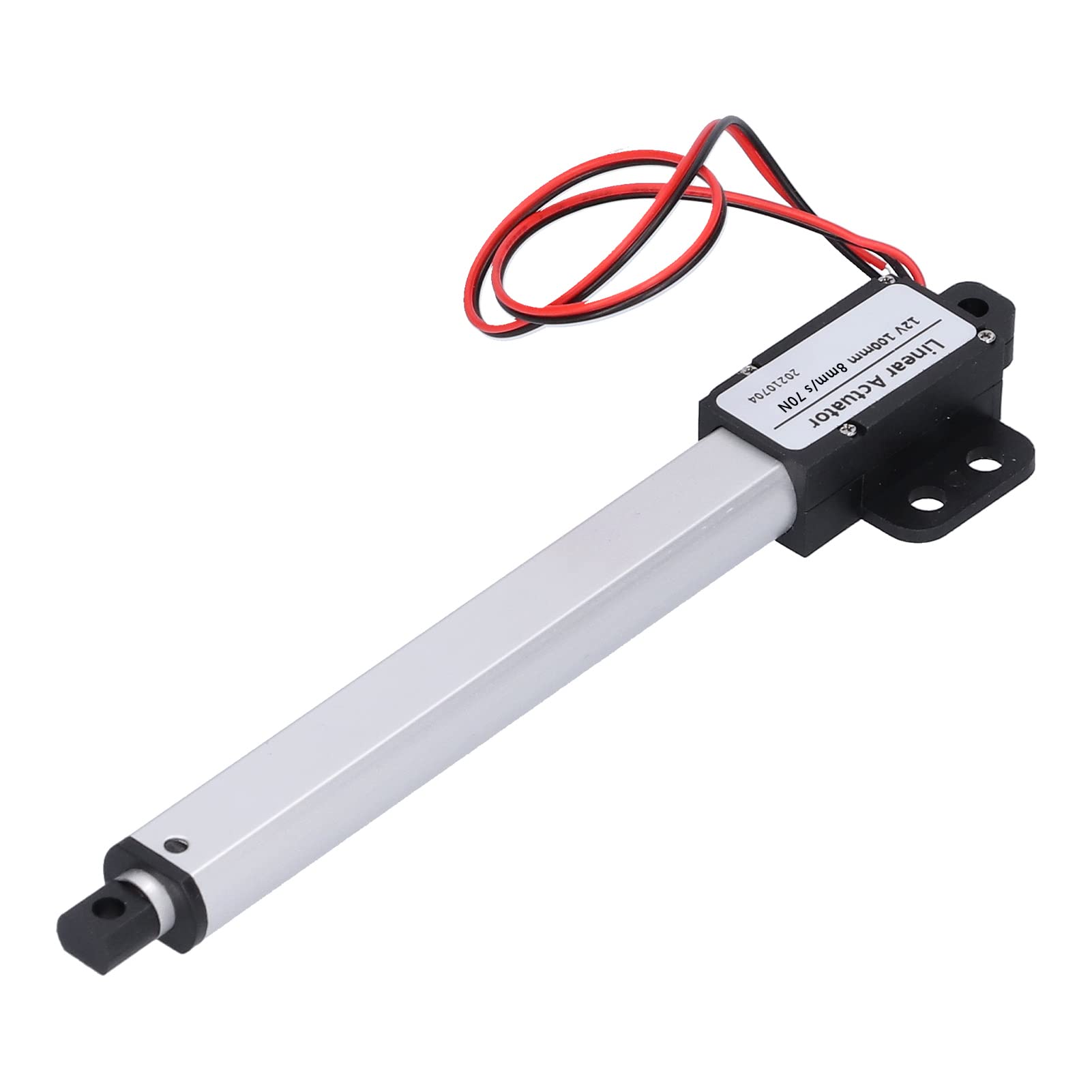 Fafeicy 12V 70N 0℃-40℃ Elektrischer Mini-Linearantrieb 100mm Hub, Leiser Betrieb mit Endschalter & Kurzschlussschutz für elektrische Hubtische, 8mm/s Geschwindigkeit
