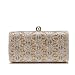 Womens Evening Clutch Bags Wedding Purse Bridal Prom Handbag Party Bag for Dance Bar (8833-151 Gold)