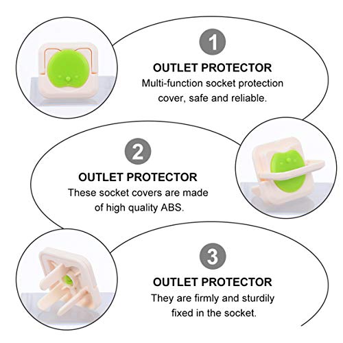 STOBOK O Plugue de Tomada de SeguranÃ§a para BebÃª de 24 Unidades Cobre O Protetor ElÃ©trico Ã  Prov