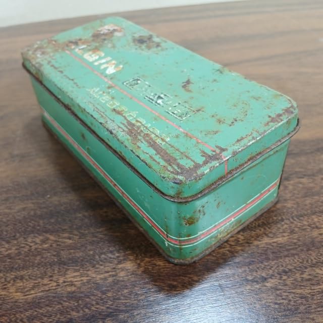 Lembrancinha Estojo Metal Antiguidade Vazio 17cm 130g