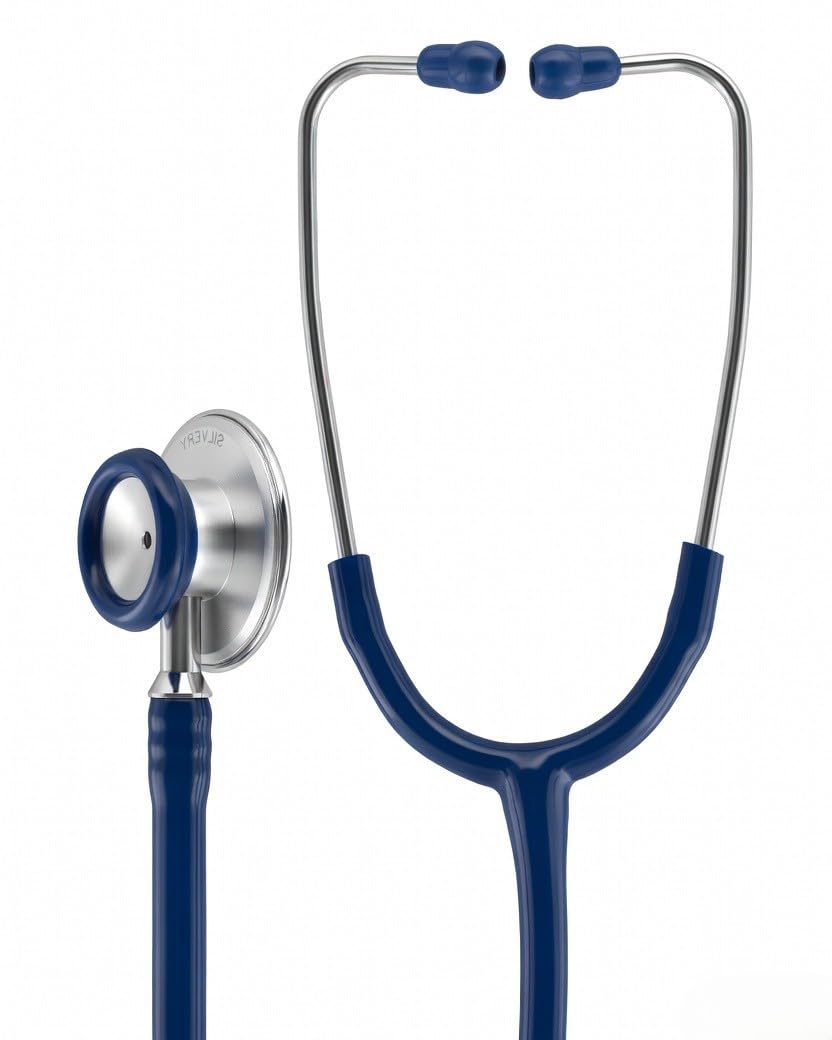 IS Indosurgicals Silvery Stethoscope (Blue)-image-29