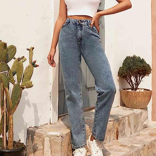 Cute Denim Pants for Teen Girls Fashion Ripped Y2K Streetwear High Waisted Pencil Jeans with Pocket Reg & Plus Size2