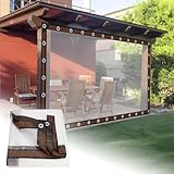 Stoolzfaid Toldo Impermeable Exterior Transparente,para Balcones Y Cenadores