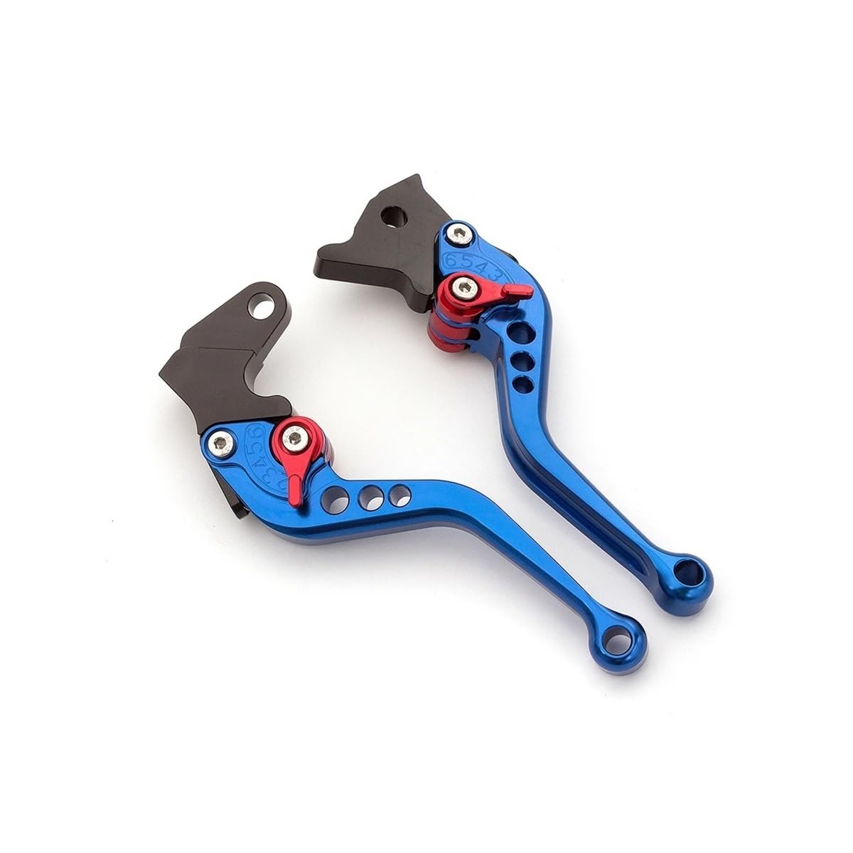 Gfjvcgjru Short Blue 147Mm Motorcycle Brake Clutch Levers Cnc Motorcycle Brake Clutch Levers Aluminum Moto Lever For Ya&Maha Yfz 450 450R 450X Yfm 700 Raptor 700R 700﻿