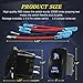 Rock Lights Rocker Toggle Switch Laser On/Off LED Light 20A/12V, 10A/24V 5Pin Switch WithJumper Wires Set for Jeep Boat Trucks (Blue)
