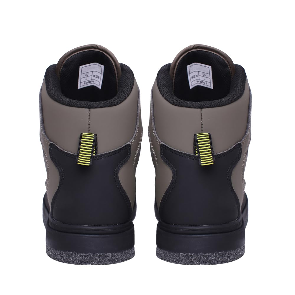 Raprance Botas de pesca para hombre, suela de fieltro y tacos de goma para pesca con mosca