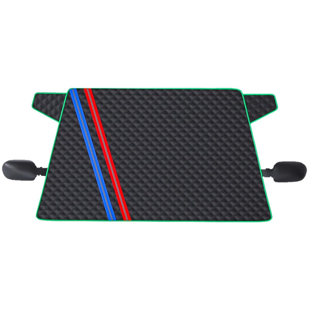Frontscheibenabdeckung für Ren-Ault Laguna Hatchback 1993-2011, Auto Winter Windschutzscheibenabdeckung -Auto Winter Frostabdeckung -Faltbar Schnee Frost Sonne Staub, 2 Paquets