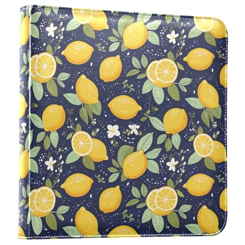 Álbum de fotos ALAZA con cubierta de cuero PU, diseño de tres anillos, autoadhesivo, para bodas, viajes y recuerdos familiares, color multicolor miniatura 1