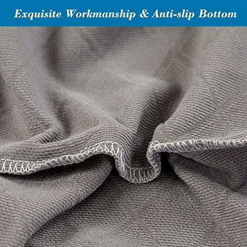 Hfcnmy Stool Covers Rectangle,2 Pack Stretch Rectangle Bar Stool Covers Jacquard Vanity Stool Cover Washable Counter Stool Covers Saddle Seat Cover With Elastic Band For Wooden Metal Bench(Coffee) #TOP7