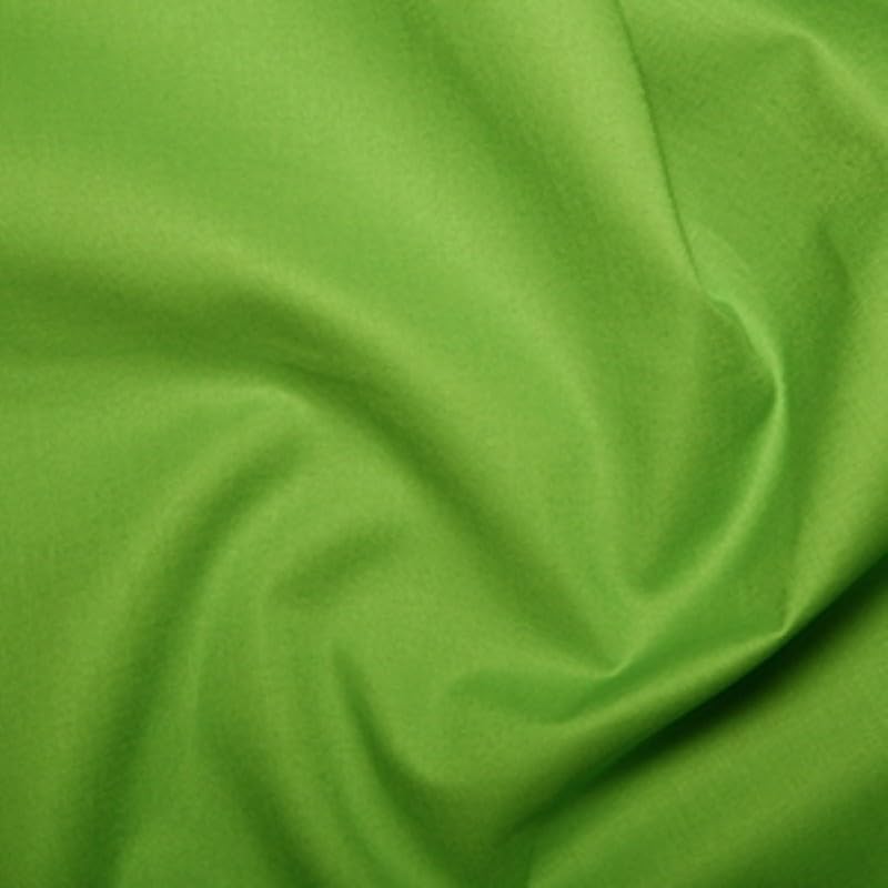 100% Cotton Fabric Klona Plain Material Craft Fabric 135cm Wide (Price Per Metre) (Chartreuse)