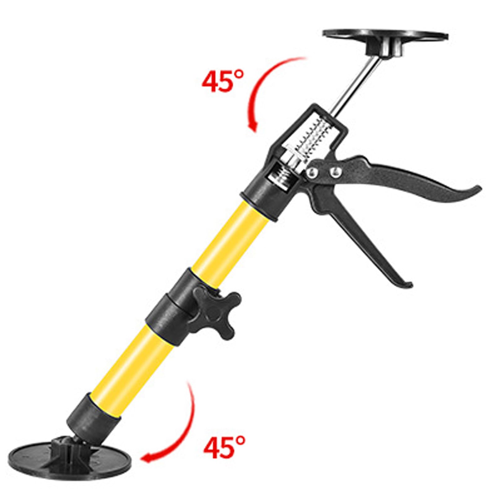 2 Stück Deckenstütze, Zargenspanner Montagestütze Türzargenspanner 30-59 cm Teleskopstange Einhandstütze Türspanner 50 kg Tragkraft Teleskopstützen für Türzargen Schränken