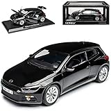 vw scirocco schwarz Fahrzeug ist ca 25 cm lang Volkwagen Scirocco Coupe Schwarz Ab 2008 3. Generation 1/18 Norev Modell Auto mit individiuellem Wunschkennzeichen