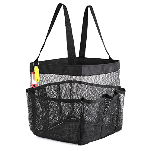 Lusofie Duschtasche Mesh Tragbarer Großer Duschkorb mit 8 Taschen Mesh...