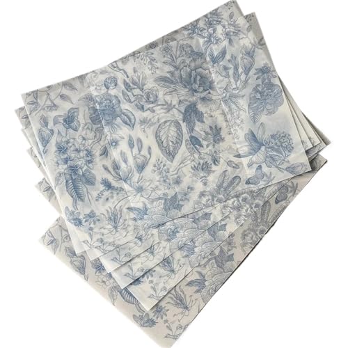 Papier vélin fleurs bleues pour réussir de belles invitations - 5
