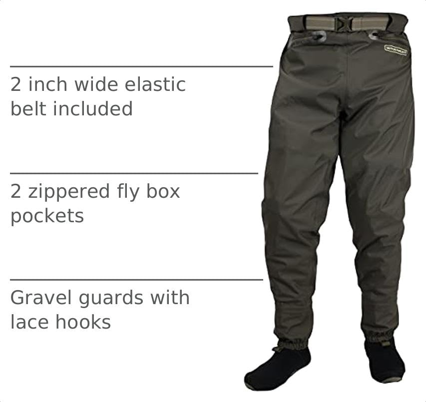 Image of Paramount Outdoors Fast Eddy Waist High Stockingfoot Breathable Wader Pant