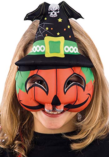 Carnival Toys Maschera mezzo viso zucca in tessuto