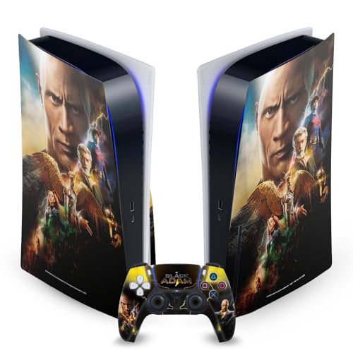 Vinyle Plaque Frontale PS5 Black Adam Autocollant Graphique Haute Résolution