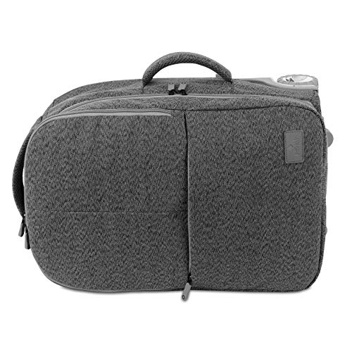 J World New York Rover Carry-On Backpack W/Wheels. Rolling Laptop, Grey, One Size #TOP6