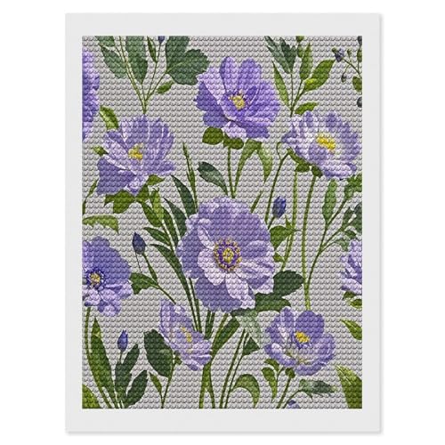 Kit de pintura de diamantes completo con diseño floral para salón
