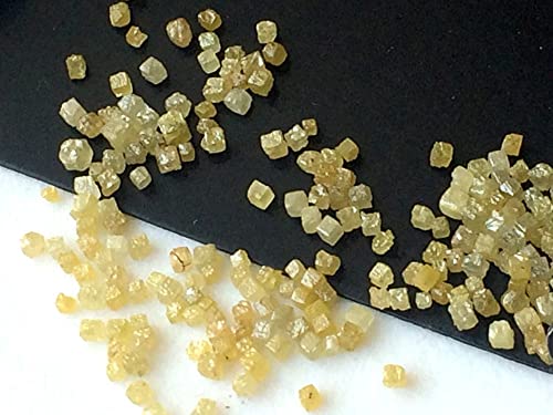 Women's 2-3mm Black Perfect Cube Rough Diamonds, Undrilled Natural Black Raw Diamond Box Bead, Loose Raw Uncut Diamond Cubes (5Pc To 20Pcs)4