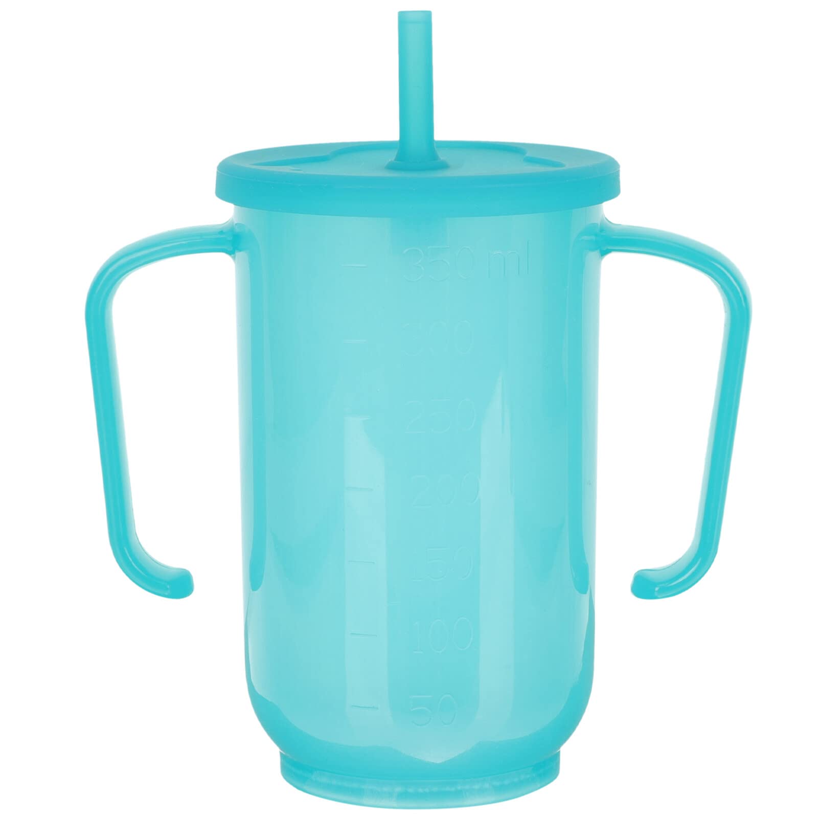 Lurrose Food-grade Material Safe Cup Easy to Grip for Elderly Rotatable Spout Lid for Different Angles Dysphagia Straw for Incontinence